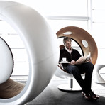 Sonic Chair (Dark Grey + Crème White)