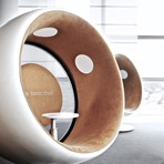 Sonic Chair (Dark Grey + Crème White)