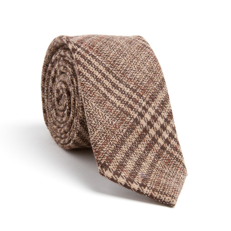 The Prohibition Wool Tie // Brown + Black