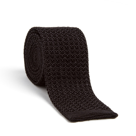 Knit Silk Tie // Black
