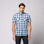 Sea Of Time Button Down Shirt // Cerulean (S)