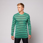Merge Striped Longsleeve Tee // Mediterranean (L)