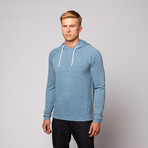 Temper Hoodie Tee // Mist Blue (M)