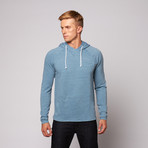 Temper Hoodie Tee // Mist Blue (M)