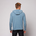 Temper Hoodie Tee // Mist Blue (M)