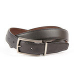 The Mick Reversible Leather Belt  // Black + Brown (Small (32"- 34" Waist))