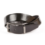 The George Leather Reversible Belt  // Black (Small (32"- 34" Waist))