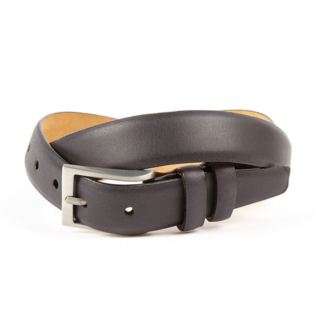 The Jimmy Smooth Grain Leather Belt  // Black (Small (32"- 34" Waist))
