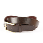 The Elton Formal Stitched Belt  // Brown (Small (32"- 34" Waist))