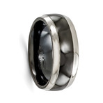 Black Titanium Band // 8mm (Size 8)