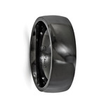 Black Titanium Band // 8.5mm (Size 8)