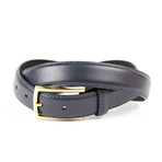 The Keith Formal Leather Suit Belt  // Navy (Small (32"- 34" Waist))