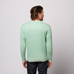 Ribbed V Neck Sweater // Sea Green (XL)