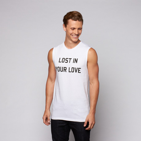 Lost In Love Sleeveless Shirt // White (Extra Small)