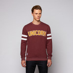 Unicorn Relaxed Fit Sweater // Burgundy (L)