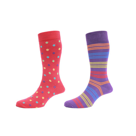 Washington Spot + Baltimore Stripe Sock Pack // Set of Two