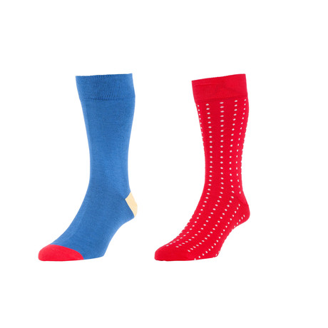 Contrast Royals Vancouver Sock Pack // Set of Two