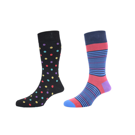Washington Spot + Boston Stripe Sock Pack // Set of Two