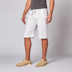 Drawstring Shorts // White (XL)
