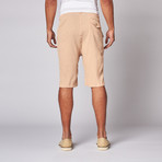 Gauze Drawstring Shorts // Khaki (XL)