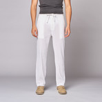 Gauze Drawstring Pants // White (2XL)