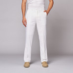 Flat Front Pants // White (32)