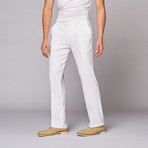 Flat Front Pants // White (34)