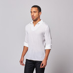 Gauze Long Sleeve Shirt // White (L)
