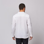 Gauze Long Sleeve Shirt // White (M)