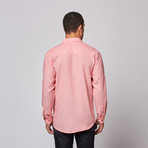 Yarn-Dye Button Up Shirt // Salmon (XL)