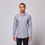 Stripe Long-Sleeve Shirt // Navy (S)