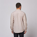 Stripe Long-Sleeve Shirt // Khaki (L)