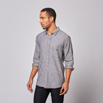Yarn-Dyed Button Up Shirt // Black (XL)
