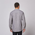 Yarn-Dyed Button Up Shirt // Black (XL)
