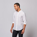 Banded Collar Shirt // White (2XL)
