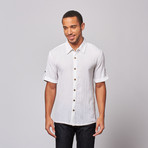 Gauze Button Front Shirt // White (L)