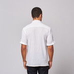Gauze Button Front Shirt // White (S)