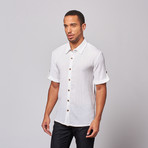Gauze Button Front Shirt // White (2XL)
