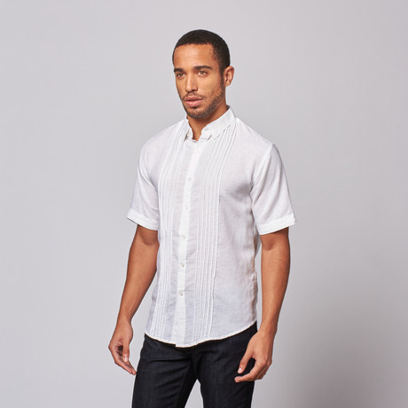 Pintuck Shirt // White (S)