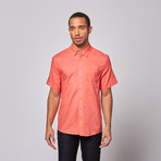 Linen One Pocket Button Up Shirt // Salmon (2XL)