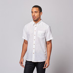Linen One Pocket Button Up Shirt // White (L)