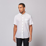 Linen One Pocket Button Up Shirt // White (L)