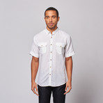 2-Pocket Button Up Shirt // White (L)