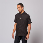 2-Pocket Button Up Shirt // Black (M)