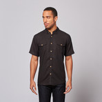 2-Pocket Button Up Shirt // Black (2XL)