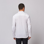 Gauze Long Sleeve Button Front Shirt // White (S)