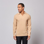 Gauze Long Sleeve Shirt // Khaki (M)