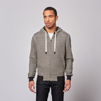 Lightweight Zip Front Hoodie // Black (2XL)