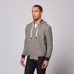 Lightweight Zip Front Hoodie // Black (2XL)