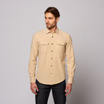 Cadet Button Up Shirt // Khaki (XL)